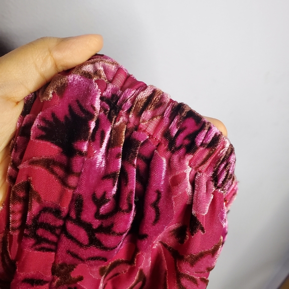 Lulus There She Rose Magenta Floral Velvet Dress - Picture 15 of 15